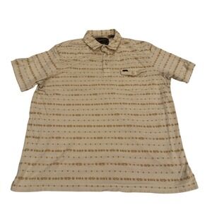Howler Brothers Mens XL Short Sleeve Pearl Snap Polo Shirt Southwestern Western